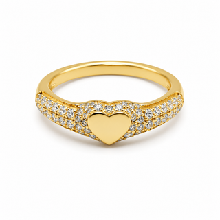 Gold Heartstone Ring
